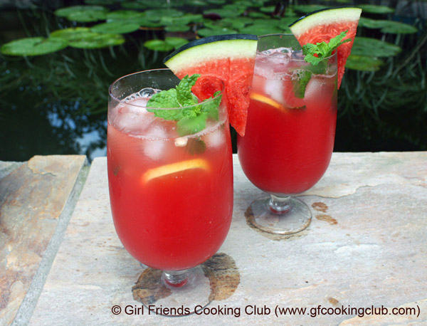 Watermelon Cooler ~ Refreshing Summer Drink – Girl Friends Cooking Club